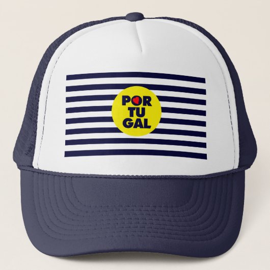 De Portugese zonneschijn Trucker Pet (Voorkant)