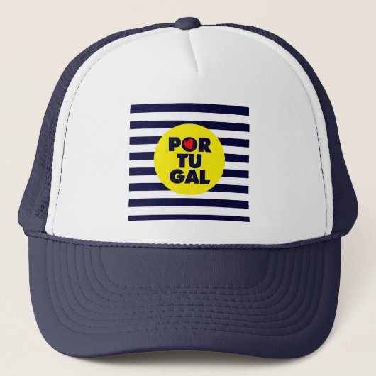 De Portugese zonneschijn Trucker Pet (Voorkant)