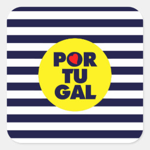De Portugese zonneschijn Vierkante Sticker