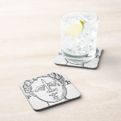 De positie van de planten in het hoofd van de mens bier onderzetter (Rechterzijde)