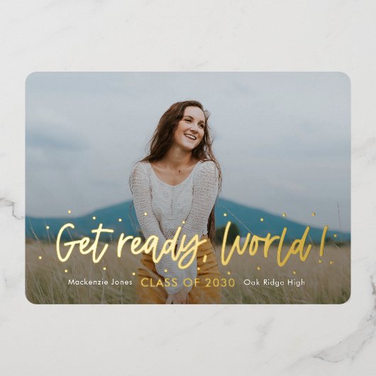 De positieve Folie I van de Uitnodiging van het Af (Voorkant)