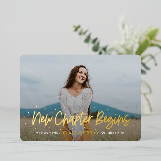 De positieve Folie I van de Uitnodiging van het Af (Staand Voorkant)