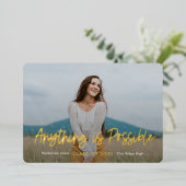 De positieve Folie I van de Uitnodiging van het Af (Staand Voorkant)