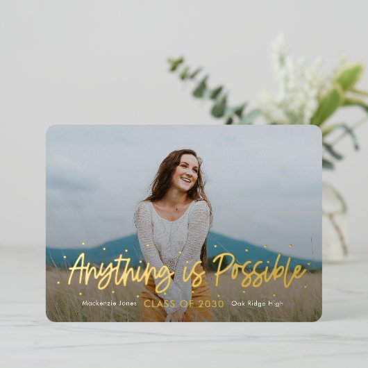 De positieve Folie I van de Uitnodiging van het Af (Staand Voorkant)