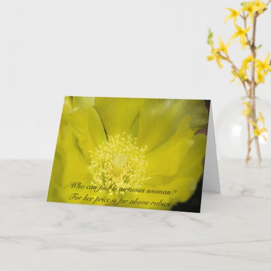 De positieve Kaart van de Vrouw (Gele Bloem)