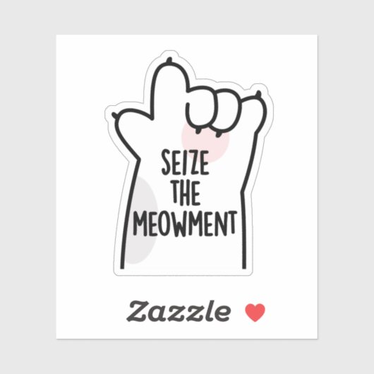 De positieve kat van het apparaat in beslag nemen sticker (Vel)