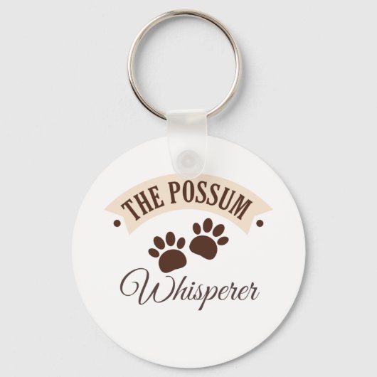De Possum Whisperer Animal Cute Marsupial Paws Pa Sleutelhanger (Voorkant)