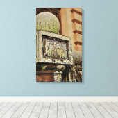 "De Post" Antiek Bruin - Foto Kunst - Canvas Afdruk (Insitu (Houten vloer))