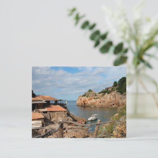 de post Cala Deià en Mallorca - Majorca Briefkaart (Staand voorkant)