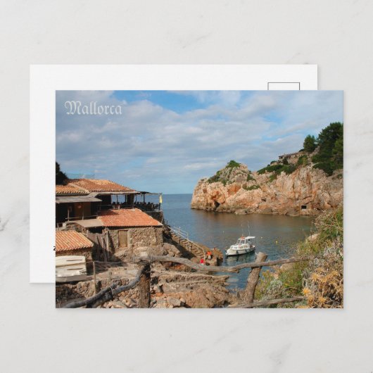 de post Cala Deià en Mallorca - Majorca Briefkaart (Voorkant / Achterkant)