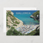 de post Calas de Mallorca Briefkaart (Voorkant / Achterkant)