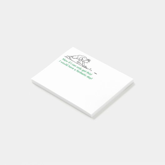 De post-het-Nota's van de golfspeler Post-it® Notes (Schuin)