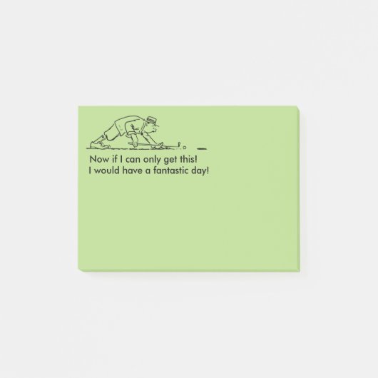 De post-het-Nota's van de golfspeler Post-it® Notes (Voorkant)