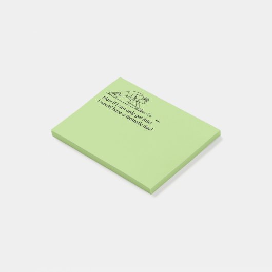 De post-het-Nota's van de golfspeler Post-it® Notes (Schuin)