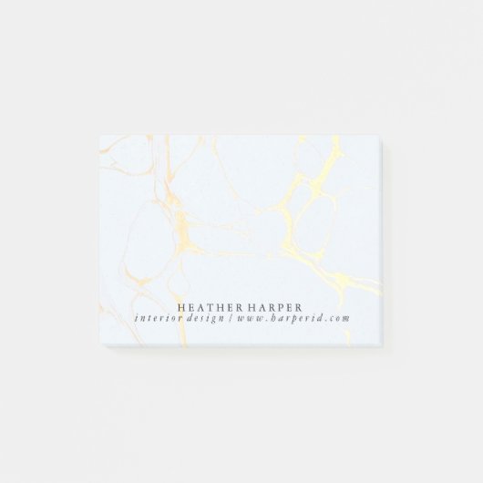 De post-it neemt nota van Blocnote - Blauw & Post-it® Notes (Voorkant)