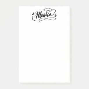 De post-itnota's van de douane met de naam Monica Post-it® Notes