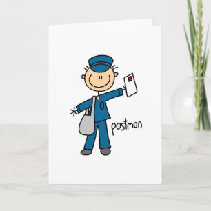 De post Kaart van het Cijfer van de Stok van de