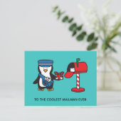 De Post van de Brievenbesteller van de Vakantie Briefkaart (Staand voorkant)