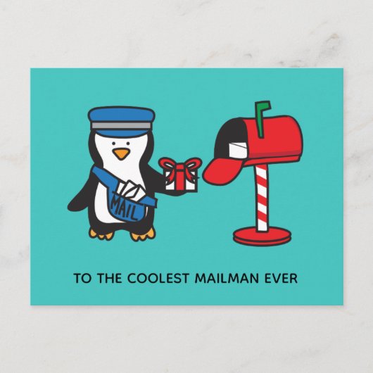 De Post van de Brievenbesteller van de Vakantie Briefkaart (Voorkant)