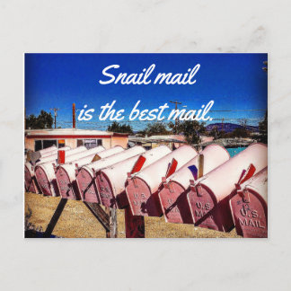 De Post van de slak is het Beste Briefkaart van de