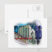 De Post van de Unie - Route 66 - Chicago Briefkaart (Voorkant / Achterkant)