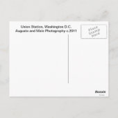 De Post van de Unie van Washington, Washington Briefkaart (Achterkant)