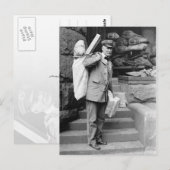 De postbode bij de Post Kantoor Briefkaart (Voorkant / Achterkant)