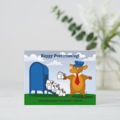 De Postcrossing Post Koe Kaarten Feestdagenkaart (Staand voorkant)