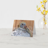 De Postduif Notecard van het baby Kaart (Gele Bloem)