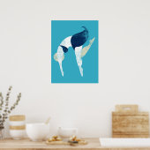 De Poster met de drijfmuurkunst (Keuken)