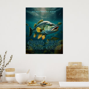 De Poster 'The One That Got Away' Met Gedicht