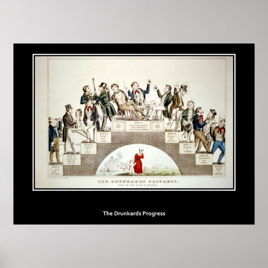 De Poster van de Dronkaards Vooruitgang (Voorkant)