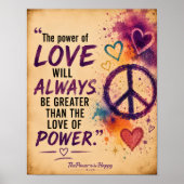 DE POSTER VAN DE KRACHT VAN DE LIEFDE (Voorkant)