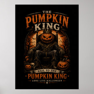 De Poster van de Pompoenkoning Halloween Horror Mu