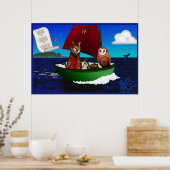 De Poster van De Uil en de Poes (Keuken)