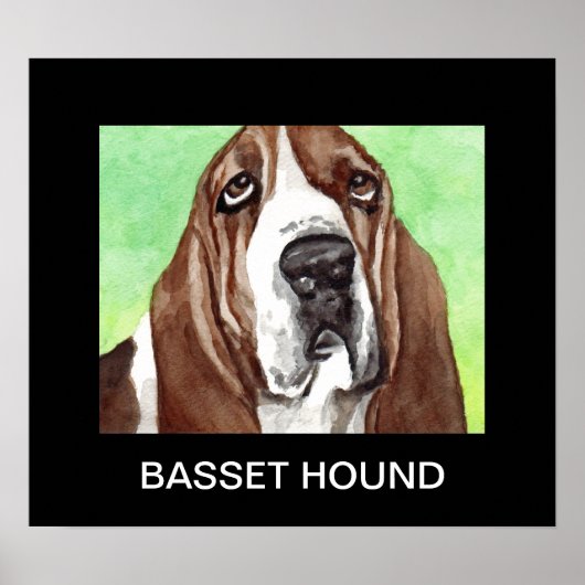 De Posters van Basset Hound (Voorkant)