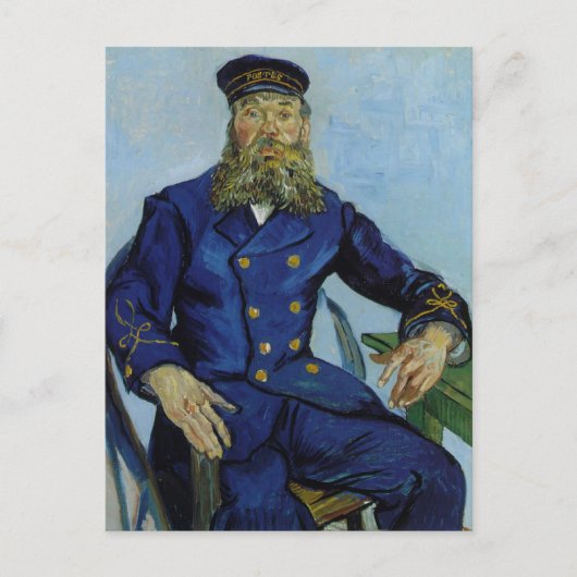 De postman Joseph Roulin van Vincent van Gogh Briefkaart (Voorkant)