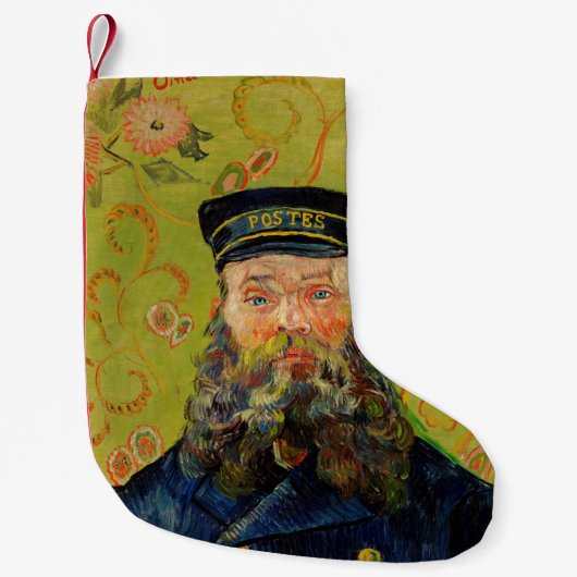 De postman Joseph Roulin van Vincent Van Gogh Kleine Kerstsok (Voorkant)
