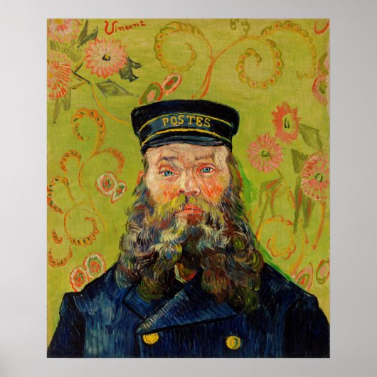 De postman Joseph Roulin van Vincent Van Gogh Poster (Voorkant)