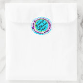 De poststempel van het postadres van de Pasen Bunn Ronde Sticker (Tas)