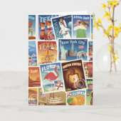 De Postzegels van Verenigde Staten Kaart (Gele Bloem)