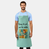 "De pot roeren... en de Martini" Schort (Gedragen)