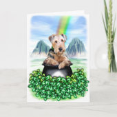 De Pot van Airedale Terrier van Gouden Kaart (Voorkant)