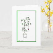 De Pot van de bloem Kaart (Gele Bloem)