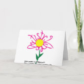 De pot van de de bloementhee van de vlinder, de kaart (Achterkant)