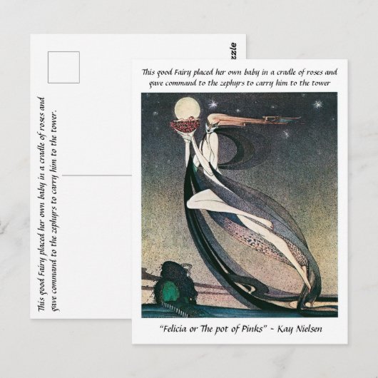 De pot van de Pinks  sprookje Kay Nielsen Briefkaart (Voorkant / Achterkant)