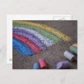 De pot van goud aan het einde van de regenboog, kr briefkaart (Voorkant / Achterkant)