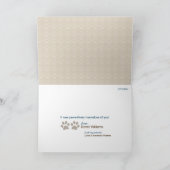 De poten danken u Kaart voor de Vet (taupe/brown) (Binnen)