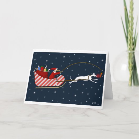 De Poten van de kerstman en roo-Dy Feestdagen Kaart (Voorkant)