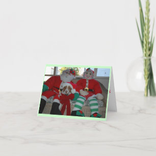 DE POTEN VAN DE KERSTMAN FEESTDAGEN KAART